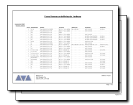 Frame Summary with Horizontal Hardware